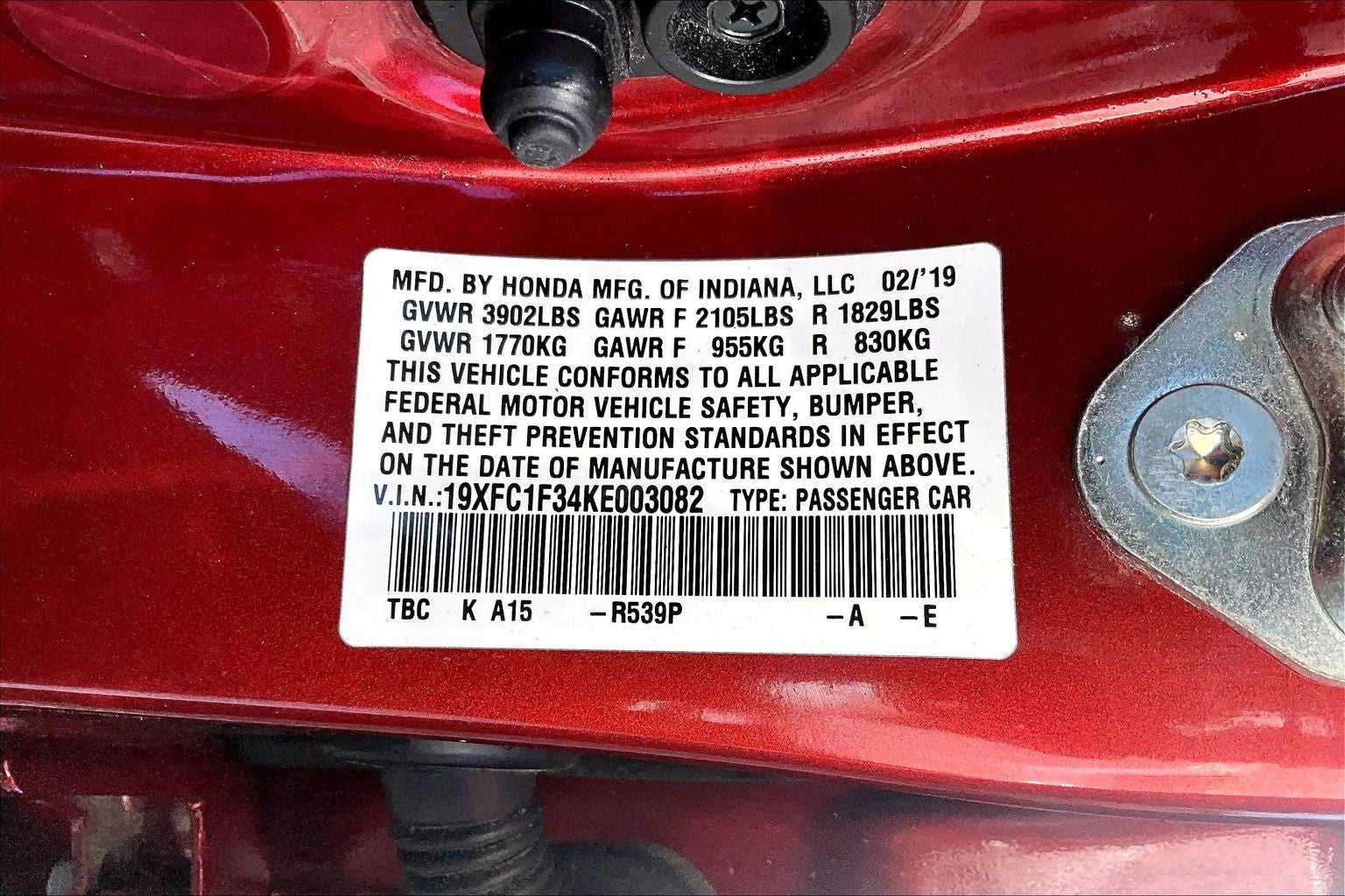 2019 Honda Civic Sedan EX