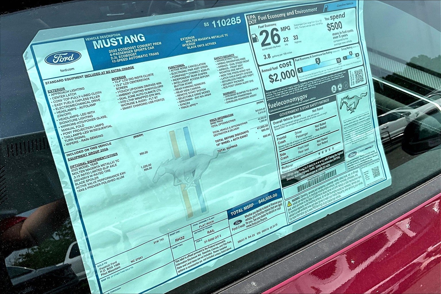 2025 Ford Mustang EcoBoost Premium