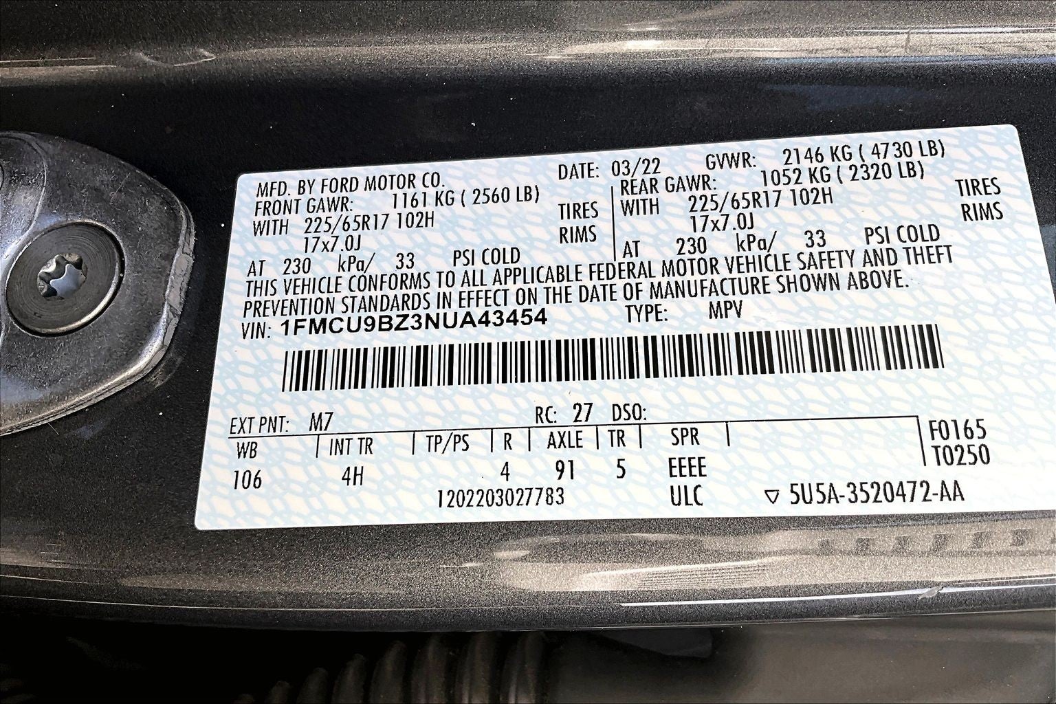 2022 Ford Escape SE Hybrid