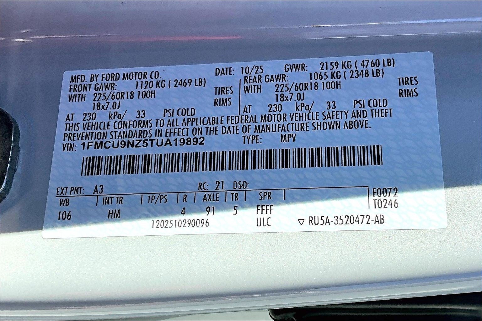 2026 Ford Escape ST-Line Select