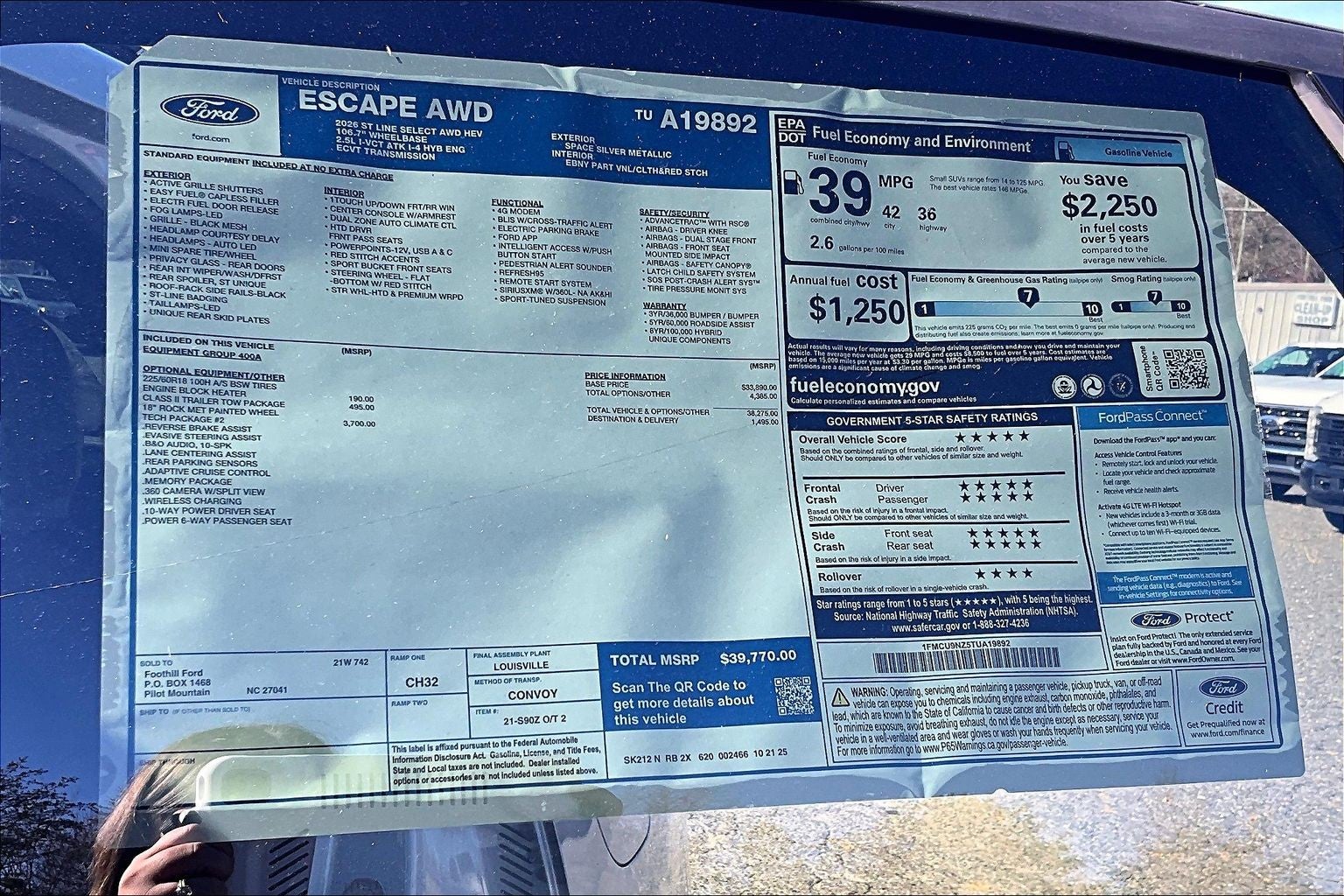 2026 Ford Escape ST-Line Select