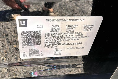 2021 Chevrolet Traverse LT Cloth