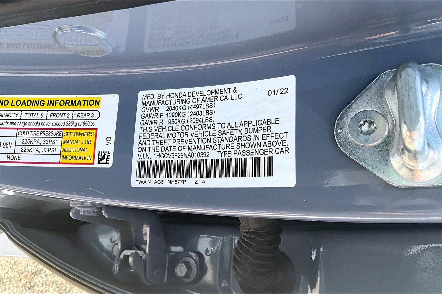 2022 Honda Accord Hybrid Sport