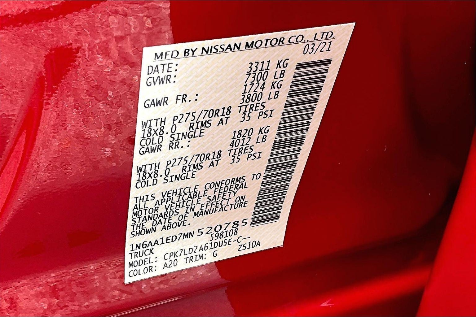 2021 Nissan Titan PRO-4X