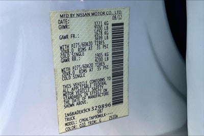 2012 Nissan Titan SV