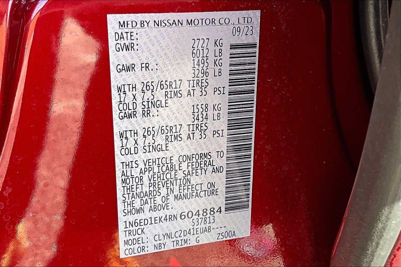 2024 Nissan Frontier SV