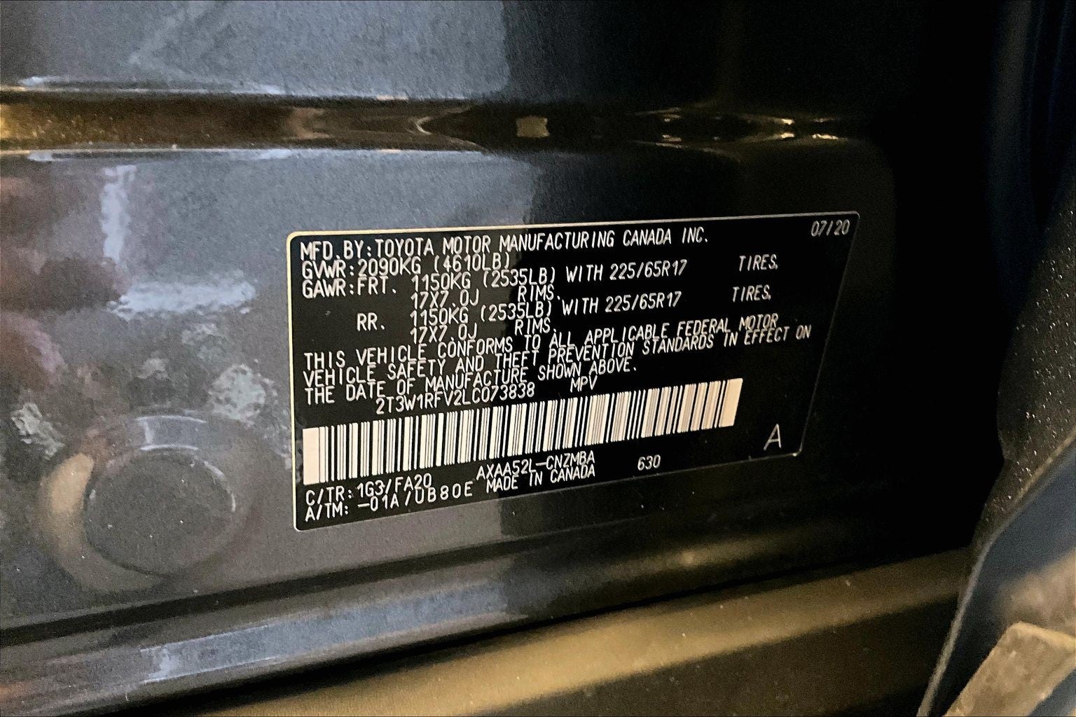 2020 Toyota RAV4 XLE