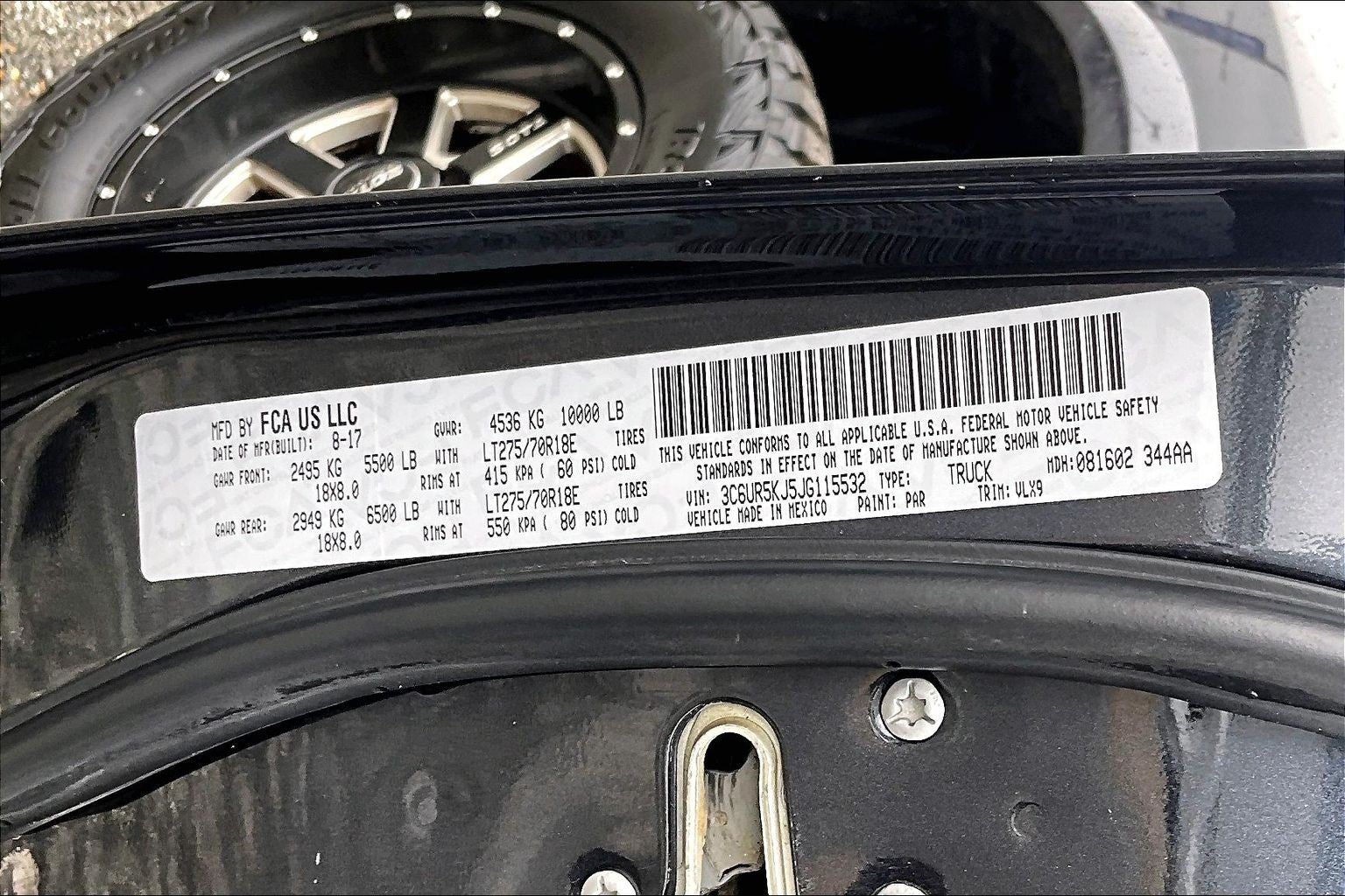 2018 RAM 2500 Laramie