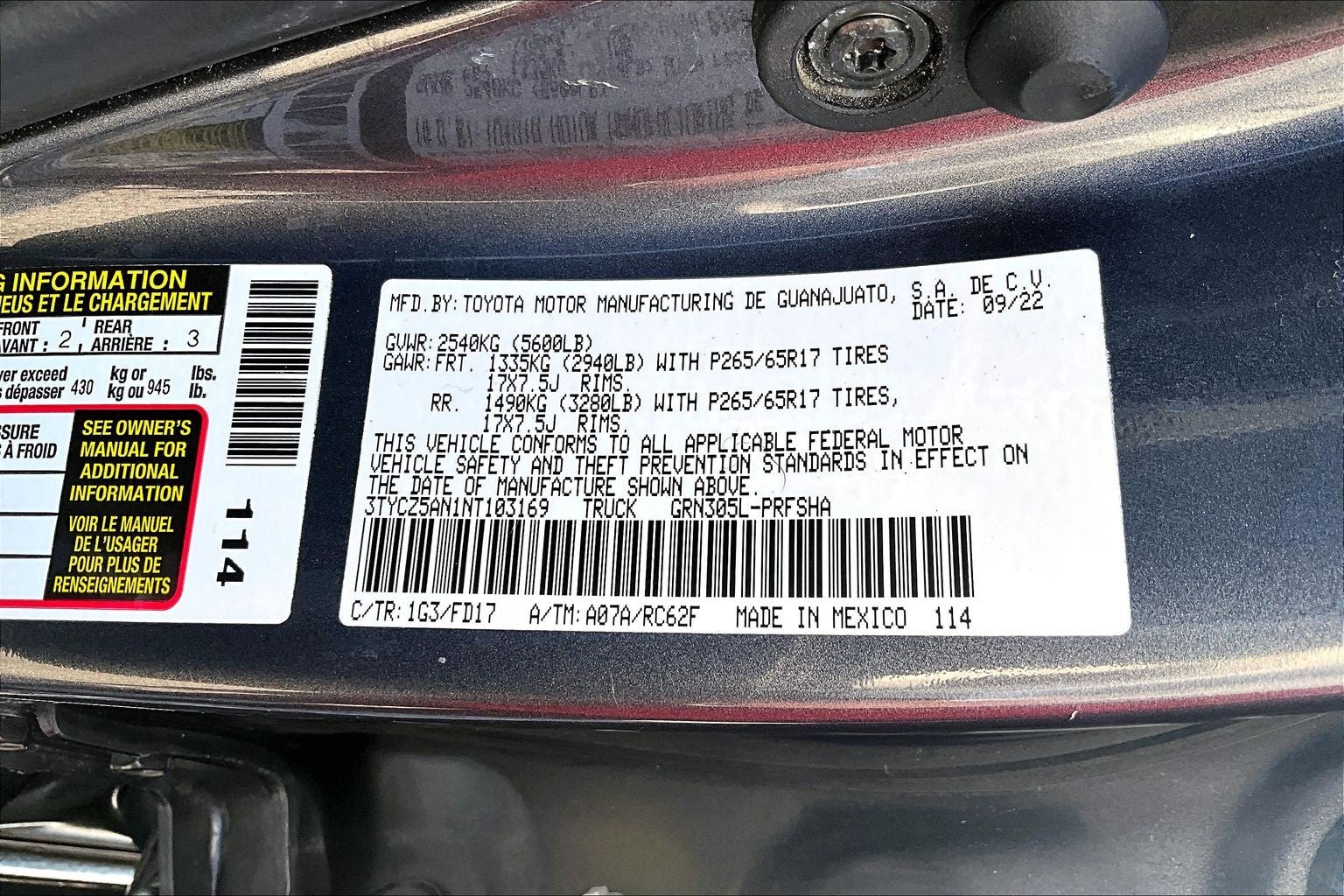 2022 Toyota Tacoma 4WD SR