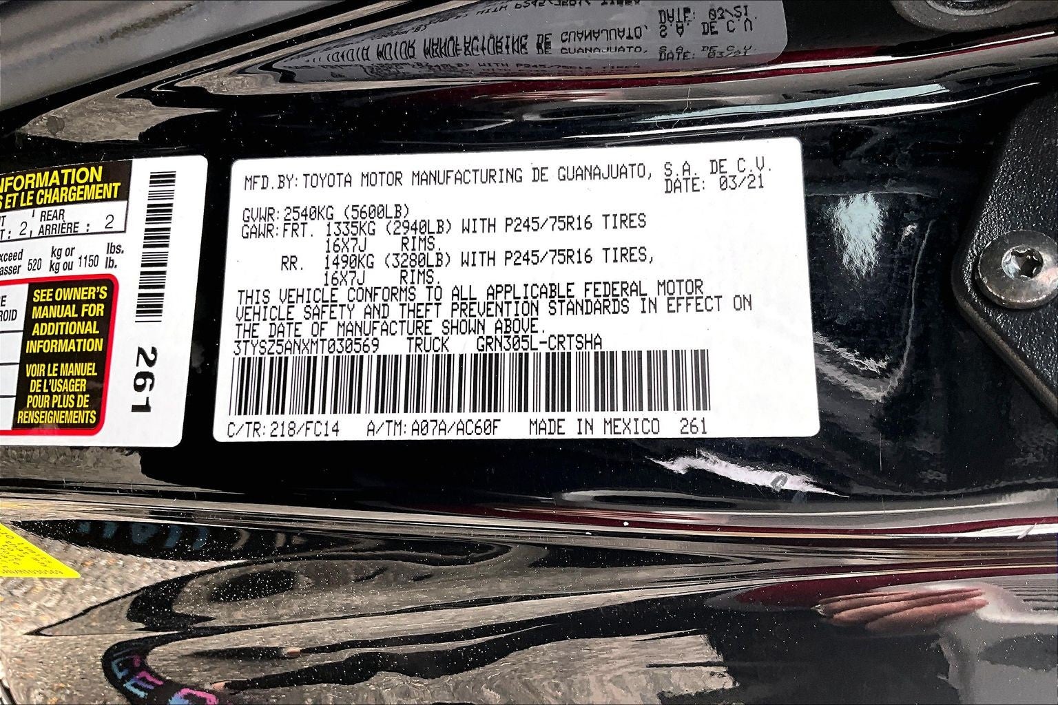 2021 Toyota Tacoma 4WD Base