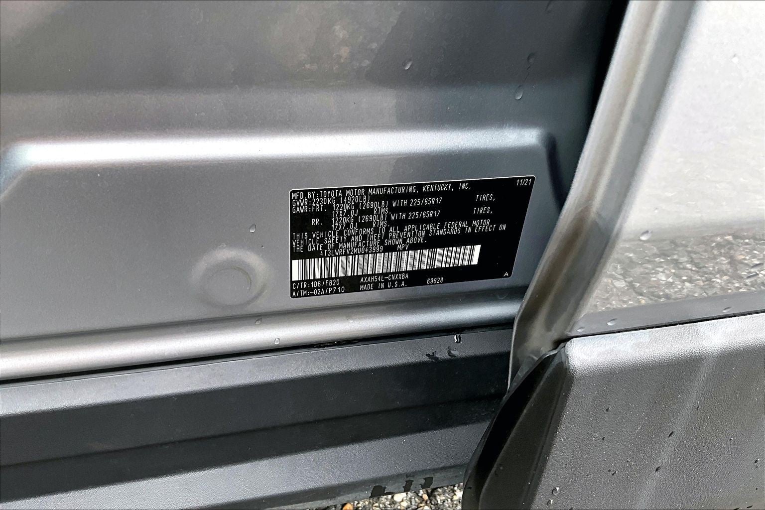 2021 Toyota RAV4 Hybrid LE