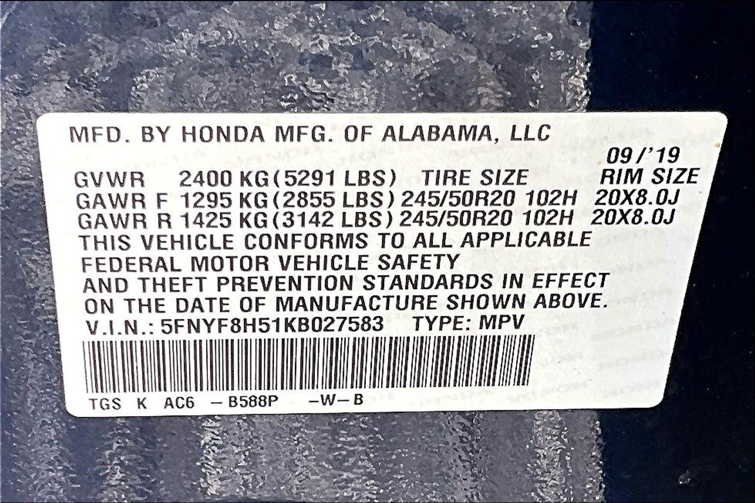 2019 Honda Passport EX-L